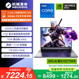 机械革命极光X 酷睿i7HX 游戏本笔记本电脑(i7-13700HX 16G 1T RTX5060 2.5K屏 180Hz 灰)