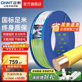正泰（CHNT）电线铜芯电缆电源线BV1.5/2.5/4平方6平方国标纯铜家装硬电线 双色BV6（100米）