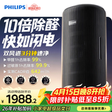 飞利浦（PHILIPS）空气净化器除甲醛烟味神器新房专业家用孕妇婴儿室内换气鼻炎杀菌净化机除螨尘花粉过敏原AC4228黑