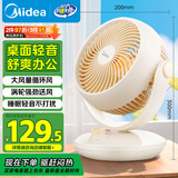 美的（Midea）【小型风扇】轻音台式桌面空气循环扇家用柔风电风扇宿舍办公迷你台扇落地扇空调伴侣 GAF18AD