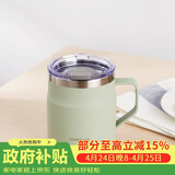 乐扣乐扣（LOCK&LOCK）遇见咖啡杯保温保冷桌面杯男女情侣水杯子390ML薄荷绿LHC4218MIT