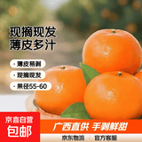 正宗广西沃柑薄皮桔子现摘现发新鲜手剥柑橘应季新鲜水果 带箱2斤装净重1.8斤 55-60mm