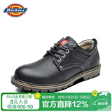 Dickies休闲鞋男鞋夏季低帮工装鞋男士百搭潮流休闲皮鞋英伦风男鞋 黑色 40 【偏大一码，适合运动鞋41】