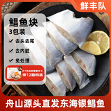 鲜丰队 舟山鲳鱼切块 (340g*3包) 净重1020g 源头直发 东海白鲳银鲳