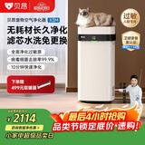 贝昂无耗材空气净化器专业除过敏原消毒杀菌除甲醛除烟味家用空气消毒机除过敏原认证X3M