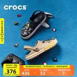 CROCS卡骆驰贝雅卡骆班洞洞鞋轻便耐磨拖鞋一脚蹬休闲鞋|205089 深蓝/辣椒红-4CC 40 (250mm)