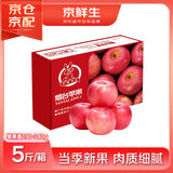 京鲜生烟台红富士苹果 净重5斤/12粒 单果190-240g 生鲜水果