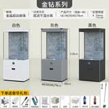 福路康边几鱼缸客厅家用2026新款超白玻璃免换水族箱过滤落地一体柜智能 白色岩板款【可遥控15色灯光+全套礼包】 60x40x118cm(送全套设备+滤材)