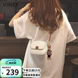 viney牛皮包包女包迷你小圆包洋气单肩斜挎包生日母亲节礼物实用送妈妈