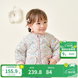 巴拉巴拉儿童羽绒服三防衣服轻薄棒球领外套男女童装2025新款秋冬装碎花萌