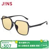睛姿（JINS）防蓝光眼镜男女护目镜56%防蓝光辐射轻量大方框FPC22S253 97B亚光黑色（包装全新升级）