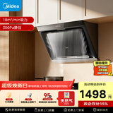 美的（Midea）抽吸排油烟机侧吸式家用抽油烟机 燃气灶 5.2kW猛火灶J30+A3天然气【套装商品】