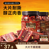 三只松鼠风干猪肉片250g香辣味 休闲零食肉脯健康罐装小吃耐嚼充饥高蛋白