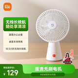 米家小米桌面小风扇 静音超静音台式手持迷你便携充电风扇小型 户外露营宿舍办公室家用 7羽叶大风量