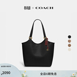 蔻驰（COACH）经典标志DAY 暗扣托特包单肩包大容量复古斜挎包夏季女包 B4/黑色