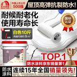 雨虹防水屋顶防水补漏材料房顶裂缝防水胶补漏王楼顶料液体抗裂-白色 5kg