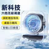 奥玛克桌面usb小风扇办公室学生宿舍卧室床上车载迷你户外静音小型家用电风扇台式便携大风力制冷电扇 【透明魔方丨桌面风扇丨数显电量丨涡轮飓风】深空灰