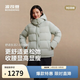 波司登冬羽绒服女士修身短款休闲加厚脱卸帽立领休闲百搭外套