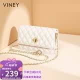 viney包包女包牛皮链条包轻奢百搭单肩斜挎包生日母亲节礼物实用送妈妈