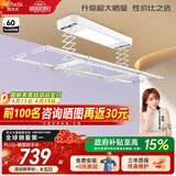 好太太（Hotata） 电动晾衣架智能自动升降晒被阳台晾衣架室外衣服架伸缩晾衣杆 【46孔大晒量】D11-Z白色