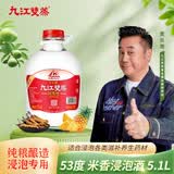 九江双蒸米香型白酒 自饮泡酒米酒53度桶装纯粮食酒5.1L散酒水果药材泡酒
