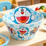 五和（WUHE）儿童碗餐具套装宝宝碗勺卡通碗勺家用吃饭辅食碗库洛米奥特曼饭碗 哆啦A梦深碗550ml