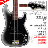 J&DGuitars电贝斯jd pb1963田凉同款J&D孤独摇滚bass左手贝司PB60 JB 70 Jnd PB-1963 玫瑰木 午夜渐变 独家