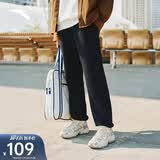 安踏加绒保暖运动裤男士卫裤春季针织户外跑步长裤休闲裤束脚收口