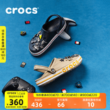 CROCS卡骆驰贝雅卡骆班洞洞鞋轻便耐磨拖鞋一脚蹬休闲鞋|205089 深蓝/辣椒红-4CC 44 (280mm)