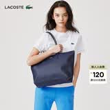 LACOSTE法国鳄鱼女包春夏L1212系列大容量单肩托特包|NF1888PO 141/墨蓝色