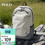 POLO双肩包男士可折叠旅行背包男15英寸电脑包徒步运动包户外骑行书包