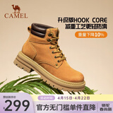 骆驼（CAMEL）山丘马丁靴女秋冬季新款复古短靴时尚女士大黄工装靴子 L25W307145土黄 39