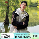 骆驼户外(CAMEL)冲锋衣男女防污防水三合一两件套冲锋衣男 A13CA70125