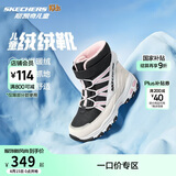 Skechers斯凯奇儿童绒绒靴儿童搭扣加绒靴子女童雪地靴保暖棉鞋664200L
