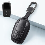 绅创丰田凯美瑞钥匙套荣放rav4亚洲龙卡罗拉锐放雷凌锋/威/汉兰达扣包 黑线【D款2键】+皮扣款