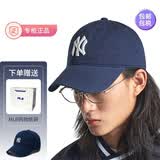 MLB男女复古可调节软顶运动棒球帽休闲遮阳鸭舌帽情侣CP77/CP66 藏蓝NY大标【CP66-50NYS】 均码