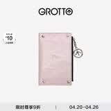 个乐植鞣绵羊皮真皮卡包卡夹钱包轻奢男女款情侣生日礼物 樱粉 均码