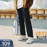 安踏加绒保暖运动裤男士卫裤春季针织户外跑步长裤休闲裤束脚收口