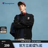 Champion冠军卫衣24春季新款棒球领卫衣男美式休闲刺绣开衫外套女 黑色 L