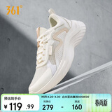 361°运动鞋女春夏季网纱透气轻便减震通勤休闲慢跑步鞋女682322205F-2