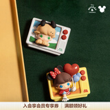 POP MART泡泡玛特 DIMOO WORLD x 迪士尼系列-冰箱贴盲盒周边礼物 随机1个 不支持七天无理由退换