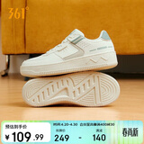 361°运动女鞋春夏季复古厚底增高小白鞋休闲板鞋舞蹈鞋682116601F-10