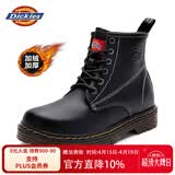 Dickies马丁靴男靴春季百搭靴子男高帮黑色皮靴英伦短靴厚底工装鞋子 黑色S28（男款加绒） 43 【偏大一码，适合运动鞋44】