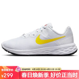 耐克NIKE马拉松跑步鞋女REVOLUTION 6 NEXT运动鞋DC3729-105白黄36
