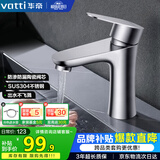 华帝（VATTI）面盆水龙头冷热 304不锈钢浴室水龙头 洗脸盆洗手盆水龙头 041012