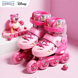 迪士尼溜冰鞋套装儿童轮滑鞋女初学直排滑冰鞋旱冰鞋礼物