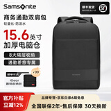 新秀丽双肩包男士电脑包超轻商务BU1系列背包高端商务职场通勤出差旅行 黑色（净重640g） 可容纳15.6英寸电脑