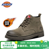 Dickies高帮男靴厚底马丁鞋男士靴子潮男女靴情侣鞋 驼色-加绒 41 