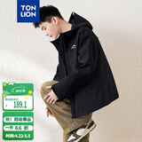 唐狮（TonLion）2026春秋新款宽松连帽夹克休闲潮牌外套男