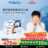 碧然德（BRITA）家用净水壶 滤水壶滤芯 MAXTRA+LE 专家滤芯 12枚装（本品加附件6个共计12个非18枚）
